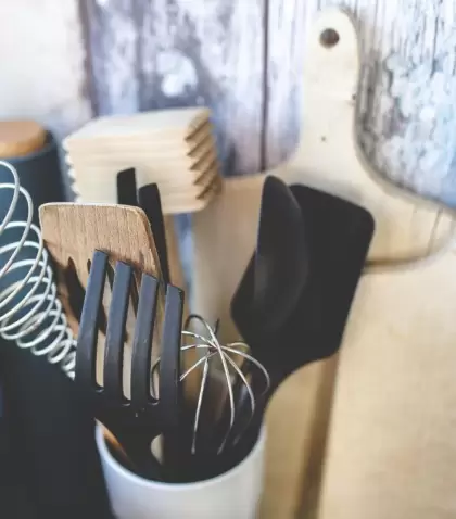 Los utensilios de cocina esenciales para arrancar y resolver cualquier receta.