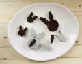 Conejitos de chocolate casero, ideales para regalar
