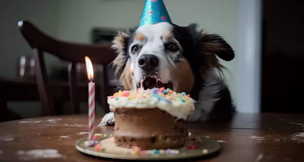 dog-eating-cake-his-birthday-ai-generative