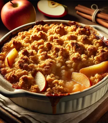 Crumble de manzana