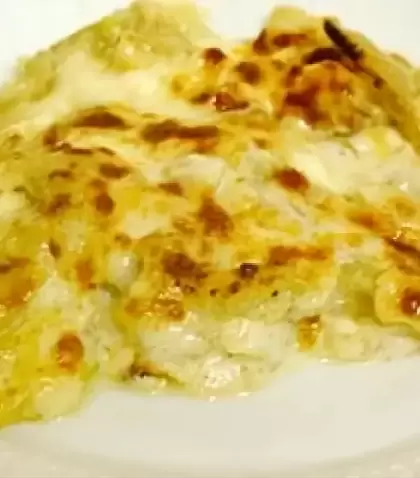 Hinojos gratinados, una guarnici�n cremosa y deliciosa.