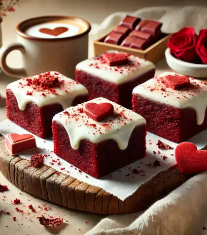 brownies de terciopelo rojo