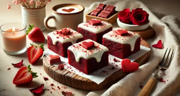 brownies de terciopelo rojo