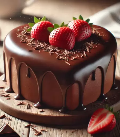 Torta coraz�n de chocolate, el postre perfecto para San Valent�n