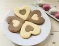 Galletitas bicolor de chocolate y vainilla, ideales para San Valent�n.