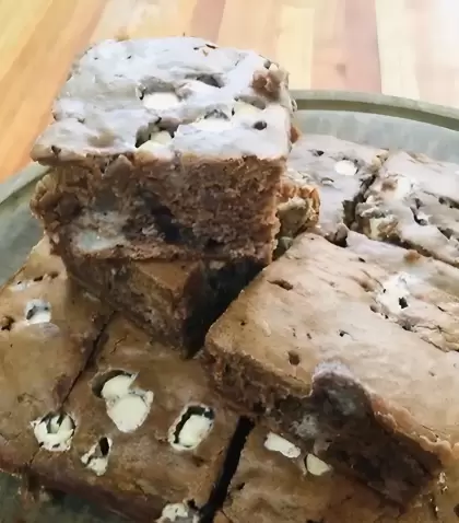 Bud�n de Banana y Chocolate Blanco