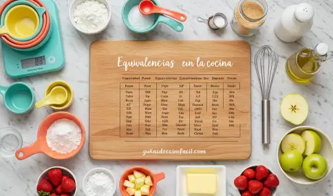 Tabla de Equivalencias de Cocina
