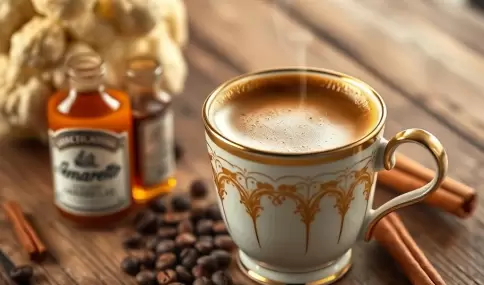 Caf� Amaretto, una combinaci�n perfecta de caf� y licor de almendras.