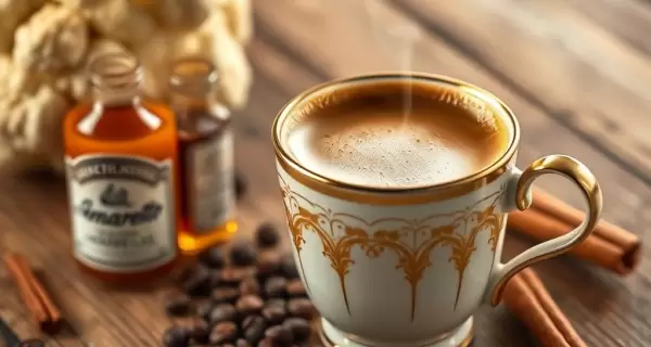 Caf� Amaretto, una combinaci�n perfecta de caf� y licor de almendras.