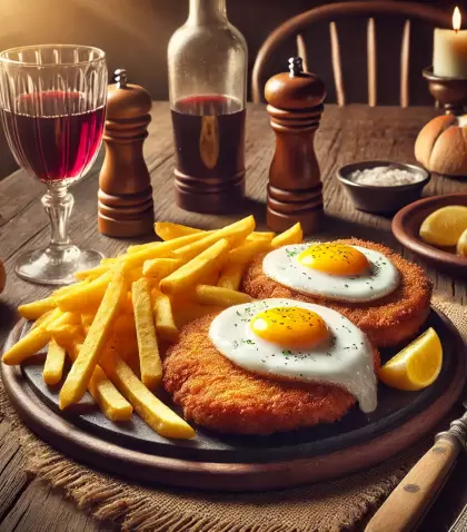 La milanesa a caballo, un �cono de la gastronom�a argentina con historia y tradici�n.