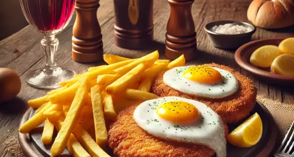 La milanesa a caballo, un �cono de la gastronom�a argentina con historia y tradici�n.