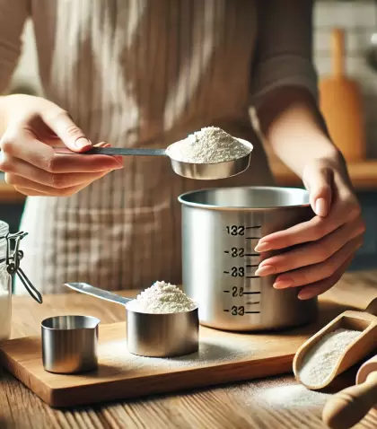Gu�a pr�ctica de equivalencias entre gramos y mililitros para cocinar sin balanza.