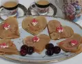 Corazones de Panqueques Sin Gluten: Receta F�cil y Rom�ntica