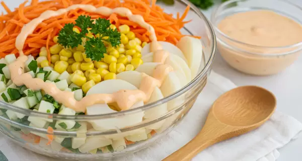 Salsa golf casera, el cl�sico aderezo argentino que acompa�a mariscos, ensaladas y s�ndwiches.