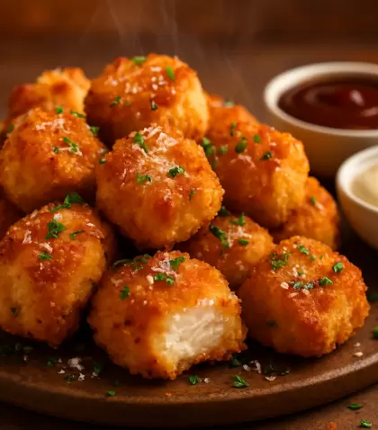 Bocaditos de Pollo y Parmesano