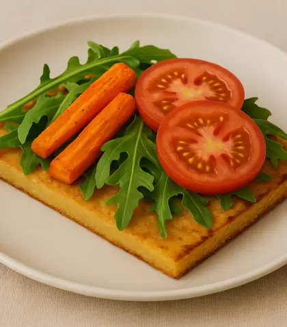 Fain� con tomate y zanahora