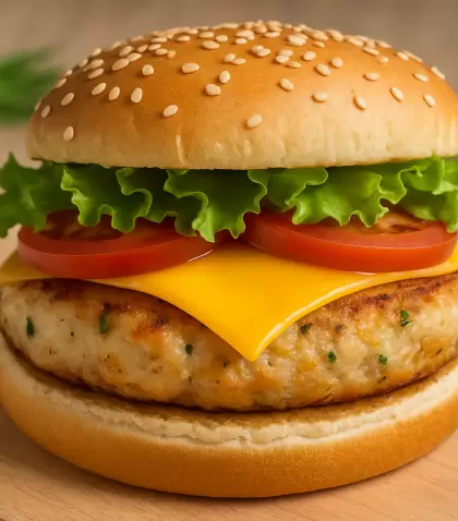 Riquisimas hambruguesas de pollo