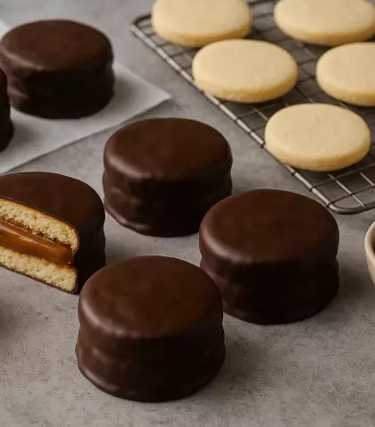 Alfajores listos para compartir