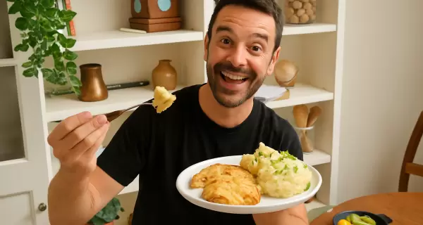 Milanesa de cerdo a la suiza con pur�, una receta rendidora y perfecta para disfrutar en casa.