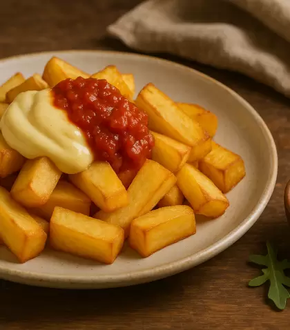 Papas fritas de diferentes estilos