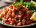 Ceviche peruano cl�sico, con pescado fresco, aj� y lim�n
