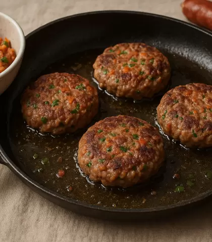 Hamburguesas con chorizo