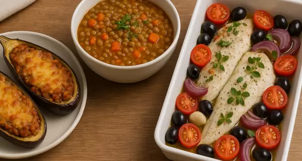 Tres platos deliciosos y livianos