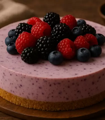 Torta de frutos del bosque