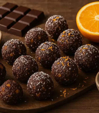 Bocaditos de fruta y chocolate
