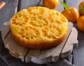 Torta invertida de mandarina