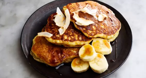 Tortitas de harina de coco y pl�tano