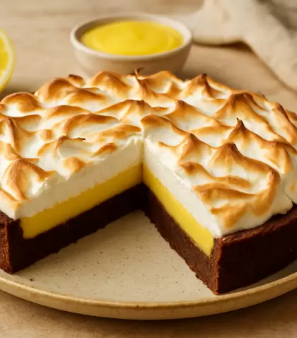 Lemon pie al brownie