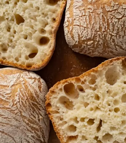 Receta de pan ciabatta casero