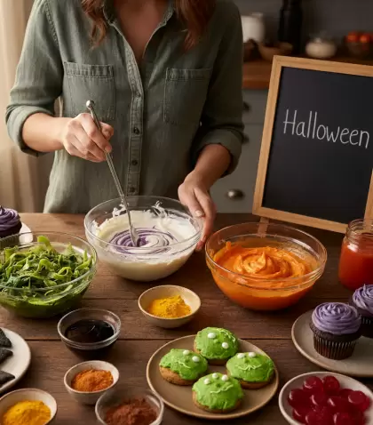 Colores vibrantes con ingredientes naturales: una opci�n saludable y divertida para Halloween.