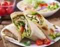 Wrap saludable para la cena.