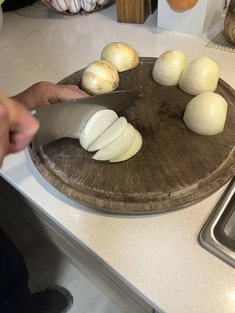 Paso a paso de Tarta de cebolla y queso