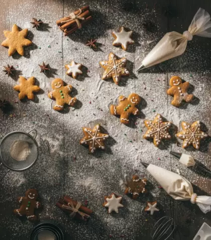 Galletas navide�as f�ciles: ideales para decorar o regalar en las fiestas.