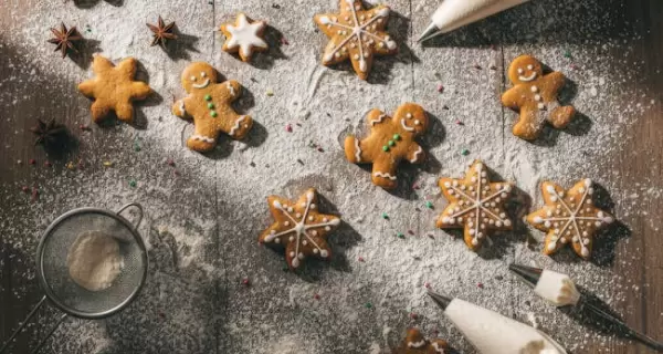 Galletas navide�as f�ciles: ideales para decorar o regalar en las fiestas.