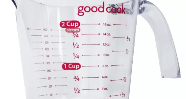 Gu�a visual de equivalencias entre tazas y mililitros para cocinar
