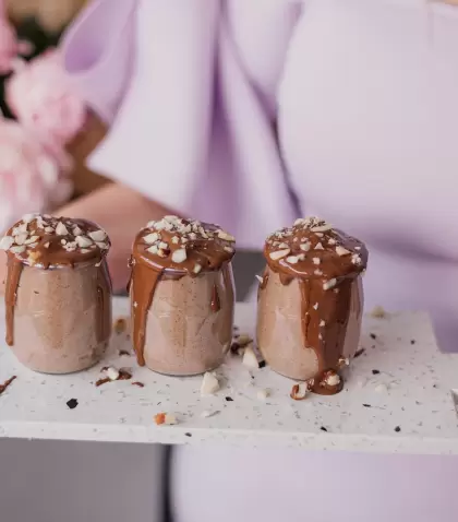 Postre de chocolate, simple y delicioso