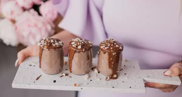 Postre de chocolate, simple y delicioso
