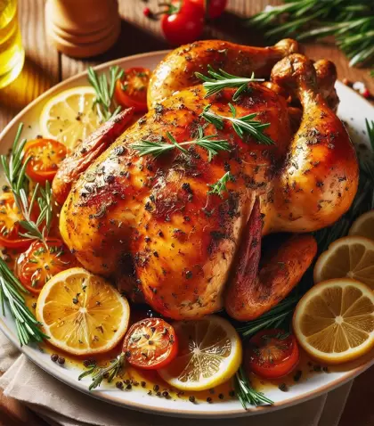 Pollo al lim�n, ideal para comidas frescas de verano.
