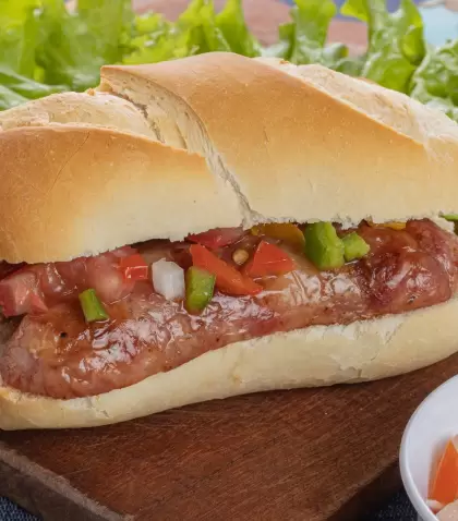 Salsa criolla argentina, el acompa�amiento infaltable de los asados caseros.