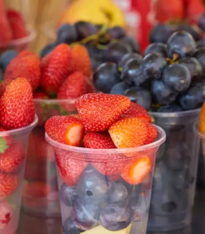 La fruta congelada se usa con criterio