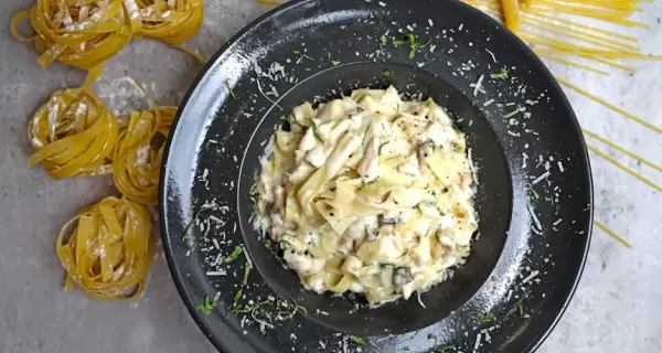 Pasta cremosa simple y reconfortante