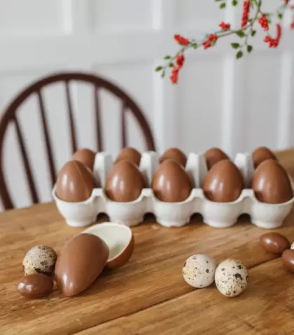 Con una t�cnica simple pod�s lograr huevos de chocolate firmes y brillantes.