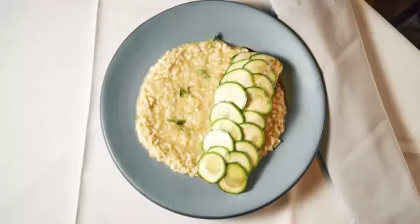 Risotto Ideal para oto�o, con ingredientes simples.