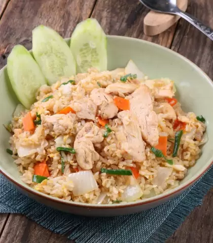 Arroz con pollo casero f�cil, econ�mico y rendidor.