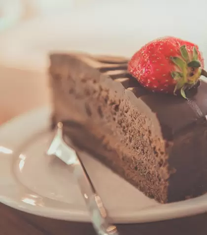 Torta intensa, h�meda e irresistible.