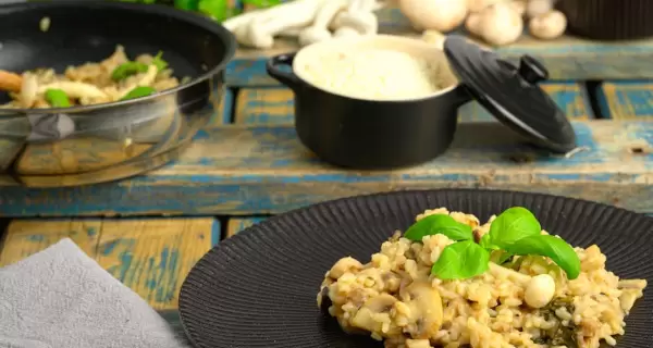 Un risotto simple puede quedar espectacular.